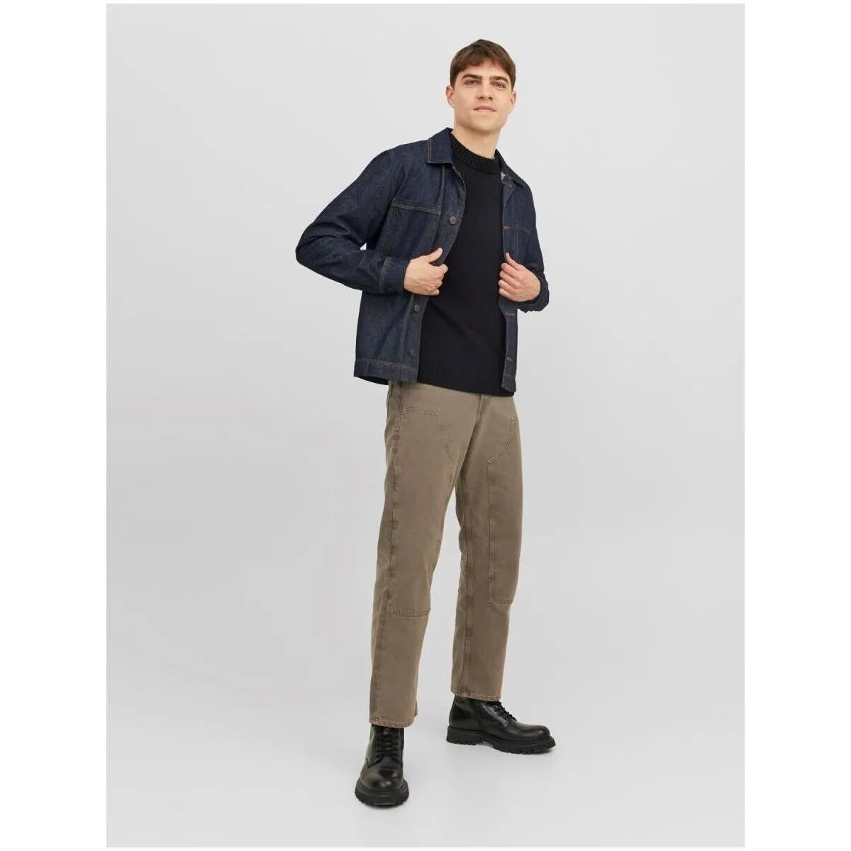 12236774 KNIT CREWBLACK