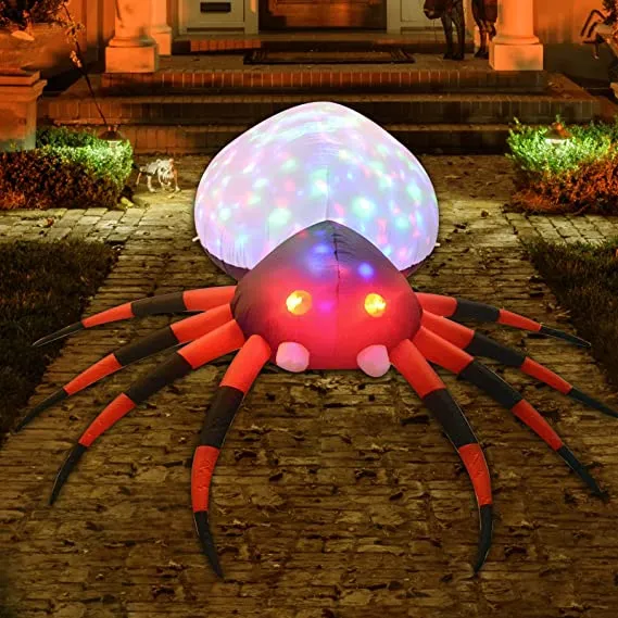 4 FT  Inflatable Red Legged Spider