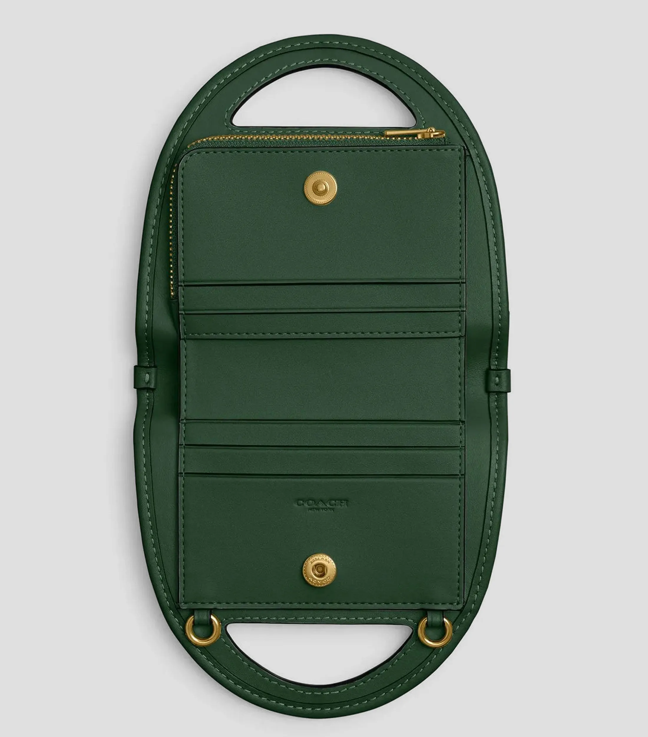 5437_Coach Tarjetero en piel Top Handle Mujer