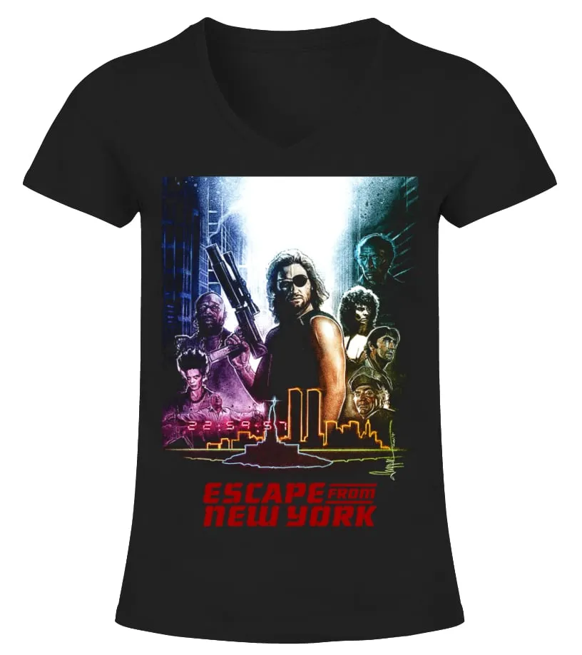 57. Escape From New York WT Camiseta cuello pico Mujer