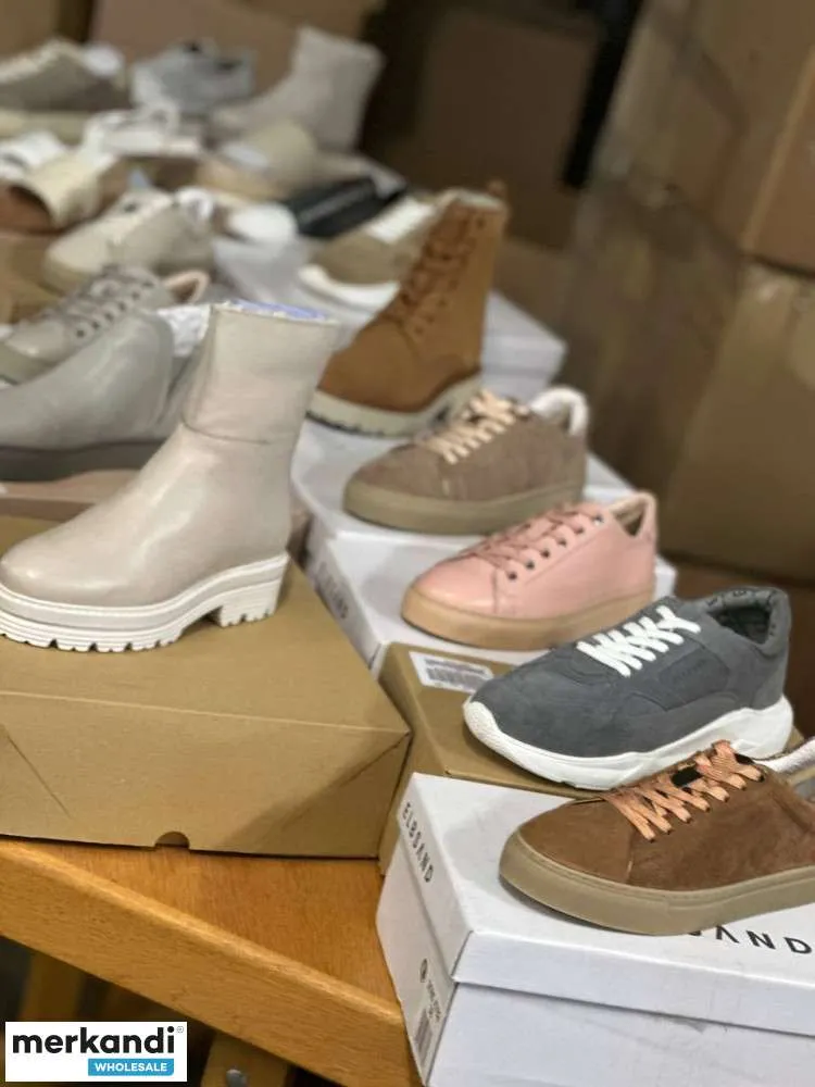 6,50€ por par, mezcla de zapatos de marca europea, mezcla de diferentes modelos y tallas para mujer y hombre, palet de stock res