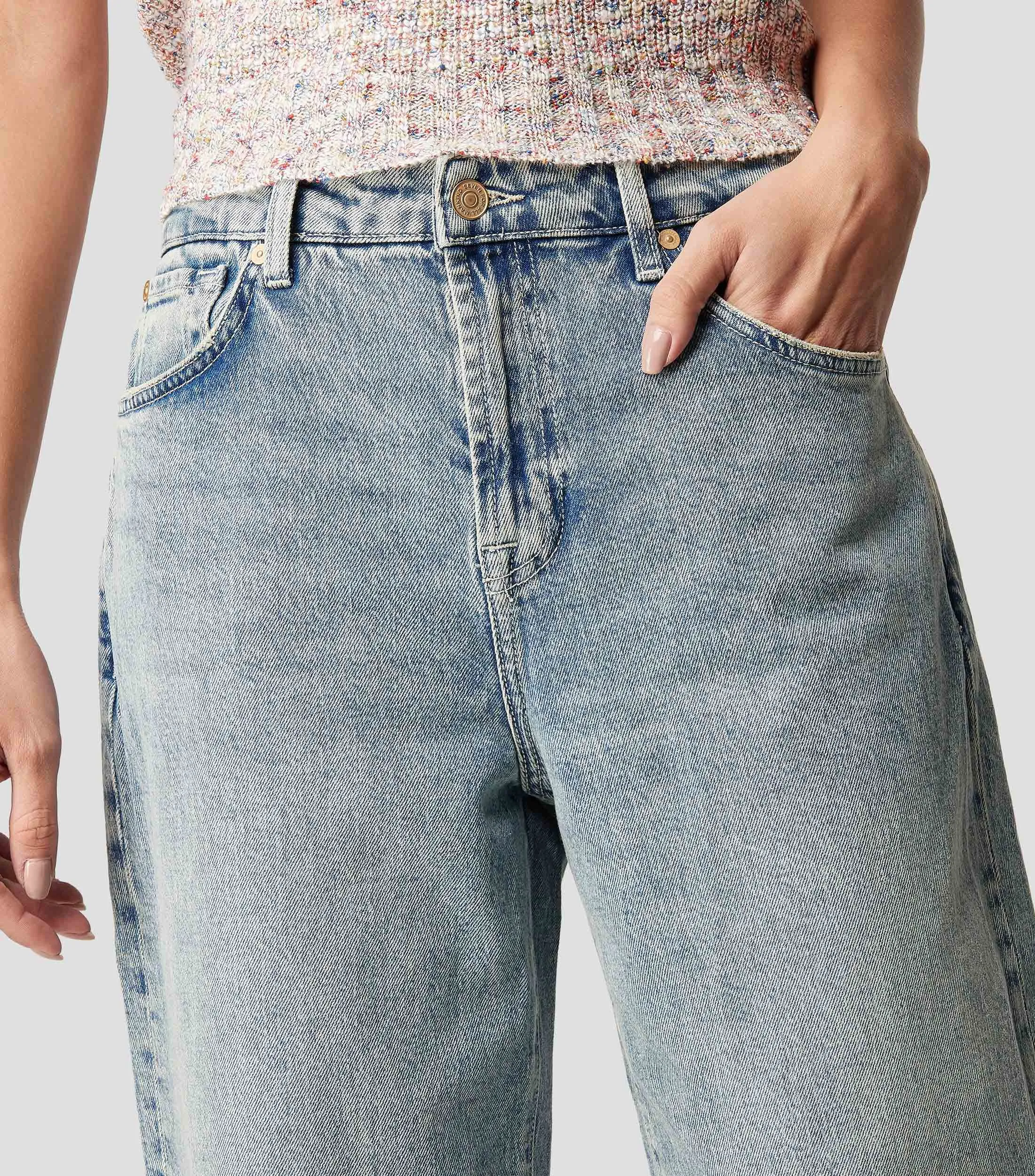 7 For All Mankind Jeans de corte tapered Mujer