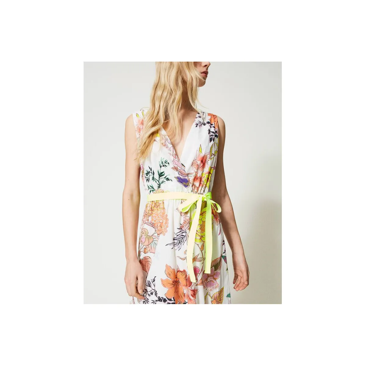 ABITO LUNGO MYFO CON STAMPA A FIORI Art. 231AQ2061