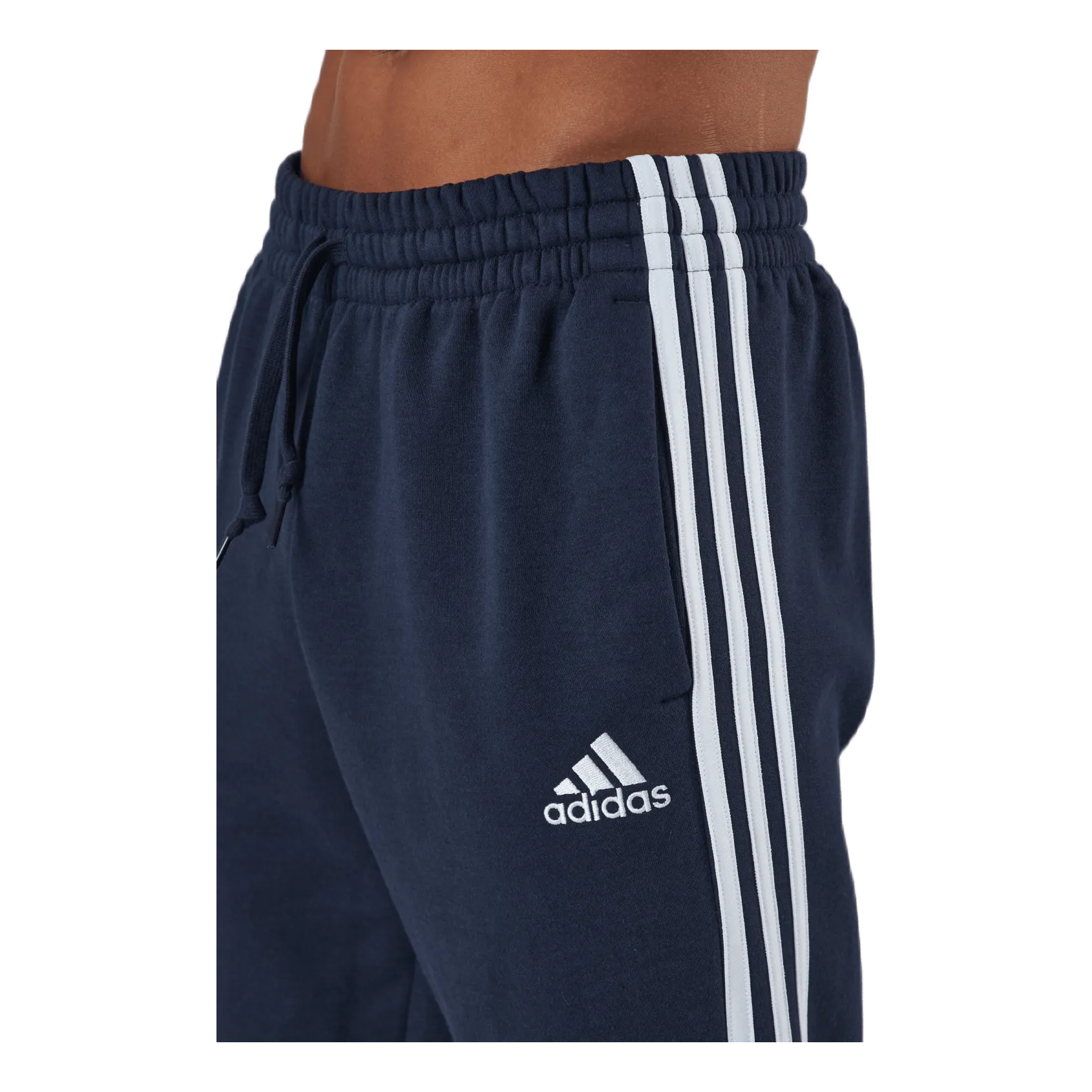 Adidas Essentials Tapered Cuff 3 Stripes Pants Legend Ink / White