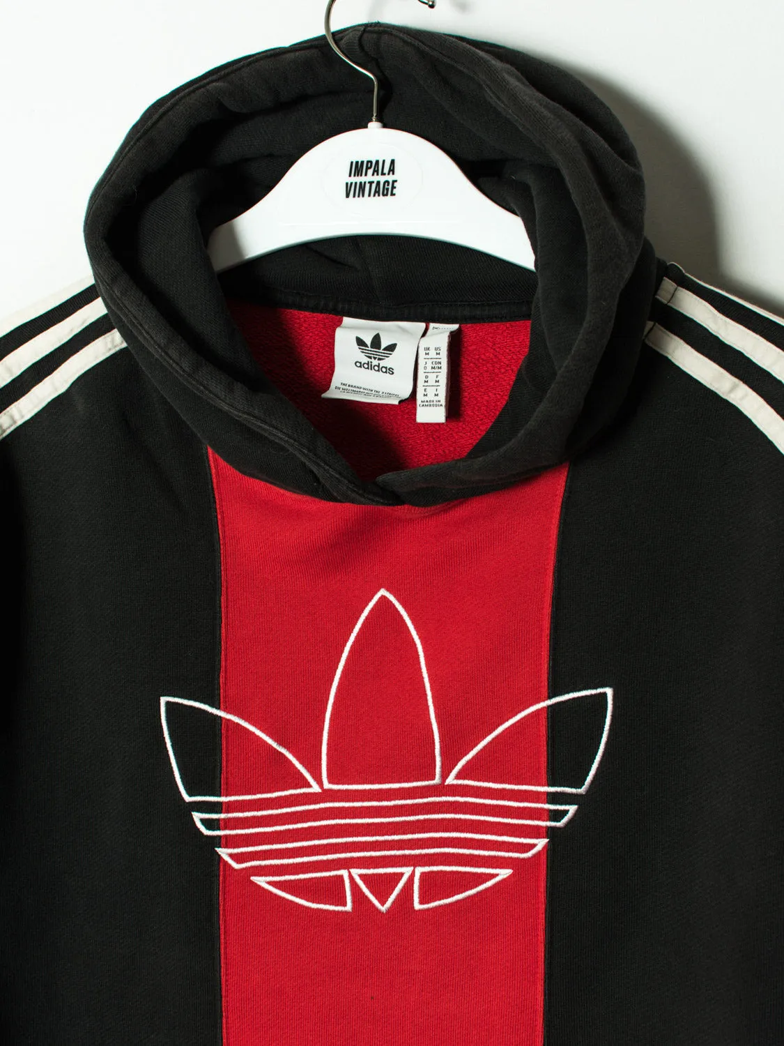 Adidas Originals Black & Red Hoodie