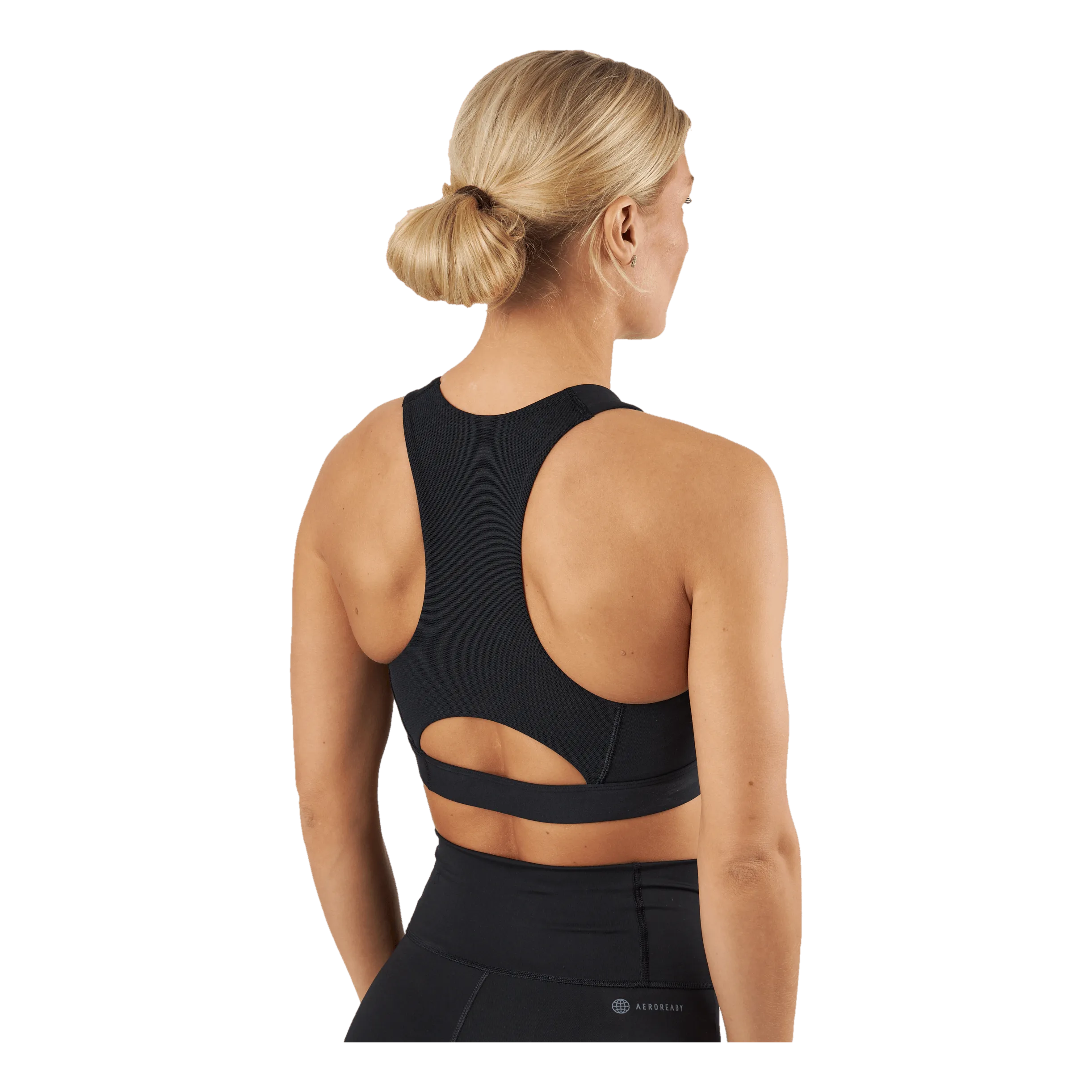 ADIDAS RUNNING MEDIUMSUPPORT BRA BLACK