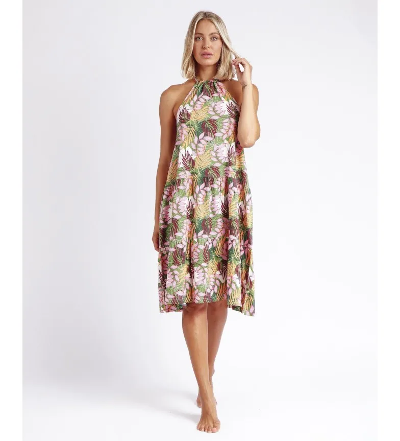 ADMAS VESTIDO PLAYA HAWAII VERDE