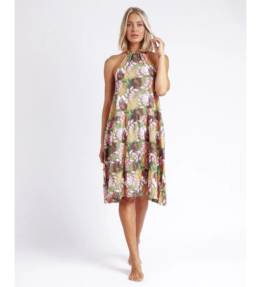 ADMAS VESTIDO PLAYA HAWAII VERDE