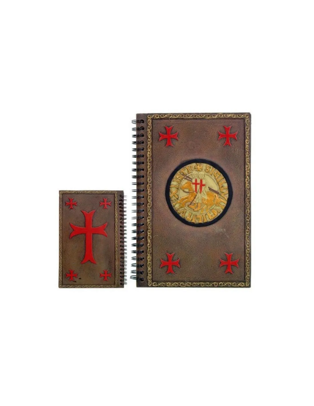 Agenda notas con el sello de los Caballeros Templarios