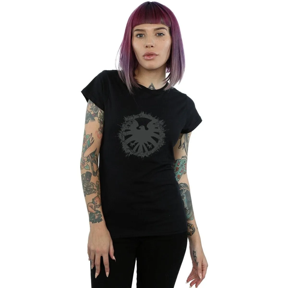 Agents Of SHIELD Brushed Logo