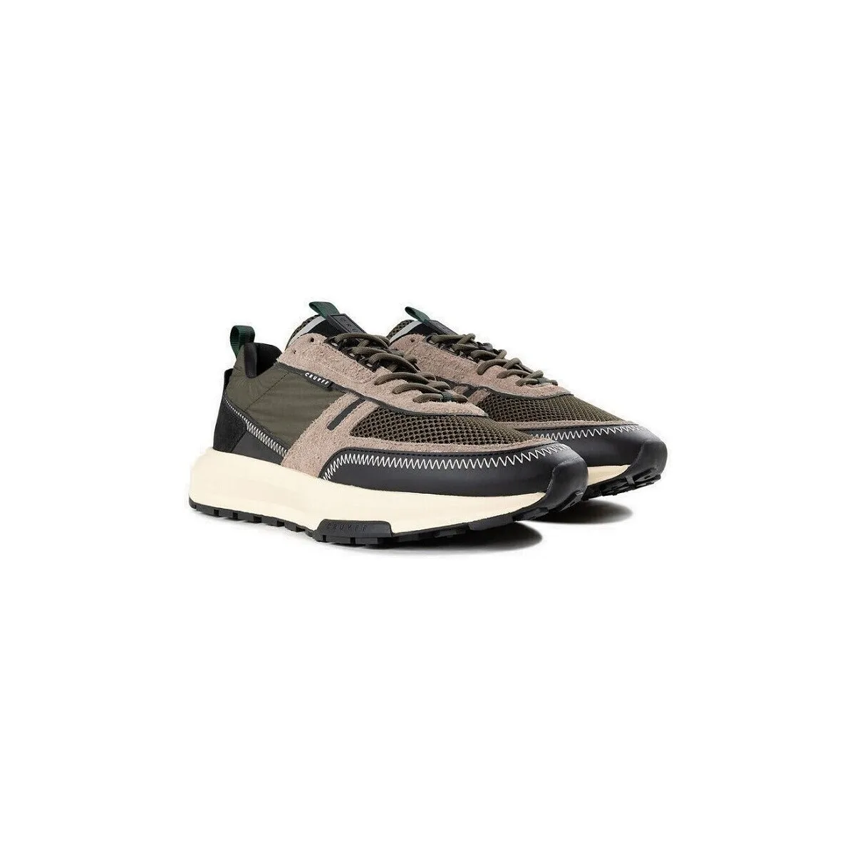 AMBRUZZIA  MATT/SUEDE/MESH/NYLON BLACK/AUPE/DK.OLIVE