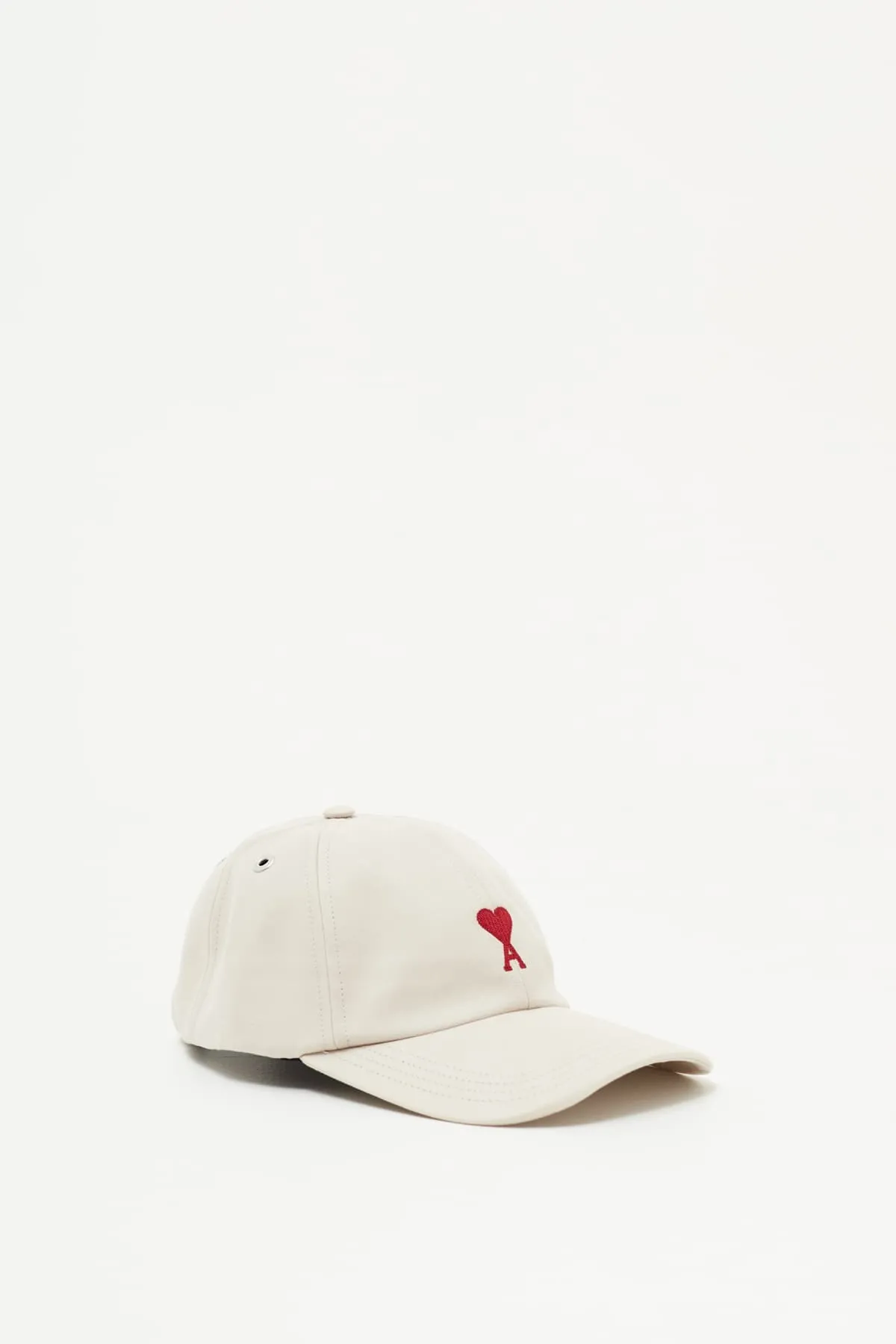AMI CHALK RED AMI DE COEUR EMBROIDERY CAP