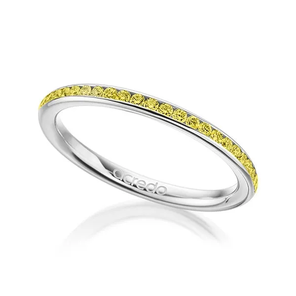 Anillo de promesa Sabik 0,23 l Diamantes amarillos