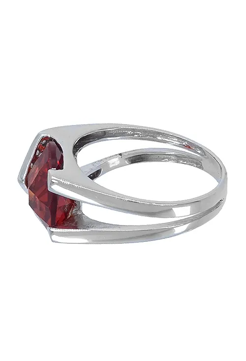 ANILLO ORO BLANCO 18 KTES CON CITRINO Y CIRCONITAS 146_H091CI