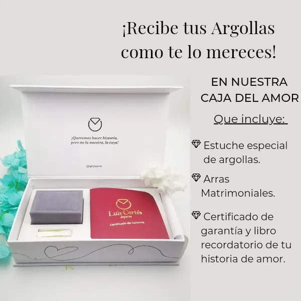 ARGOLLAS DE ORO ROSAPLATA ESPECIALES / REF. 068AOP