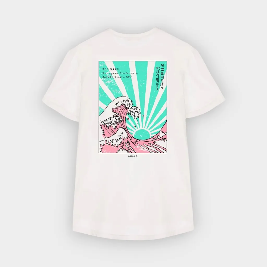 Arica Brand – Camiseta Wave white premium