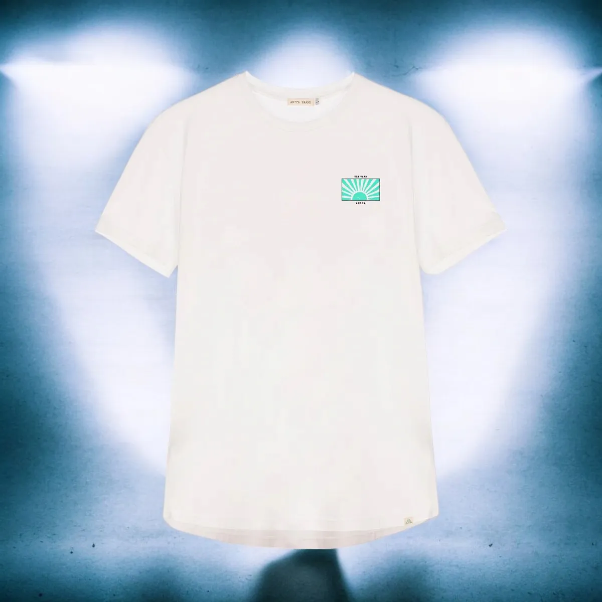 Arica Brand – Camiseta Wave white premium