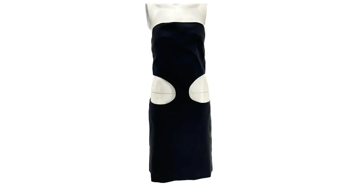 Autre Marque CHRISTOPHER ESBER Vestidos T.US 6 Lana Negro 