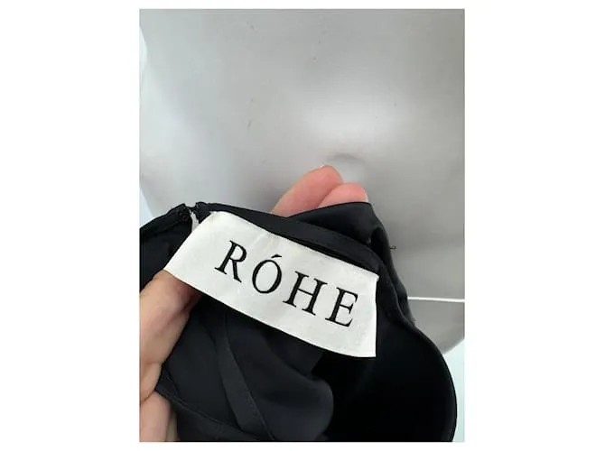 Autre Marque ROHE Vestidos T.fr 36 Viscosa Negro 