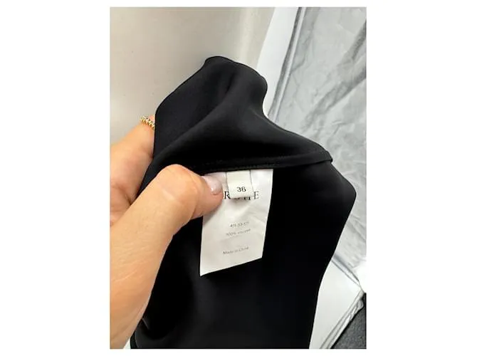 Autre Marque ROHE Vestidos T.fr 36 Viscosa Negro 