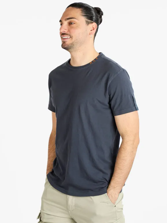 Baci & Abbracci Camiseta de hombre de algodón de manga corta