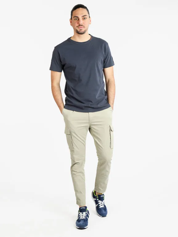 Baci & Abbracci Camiseta de hombre de algodón de manga corta