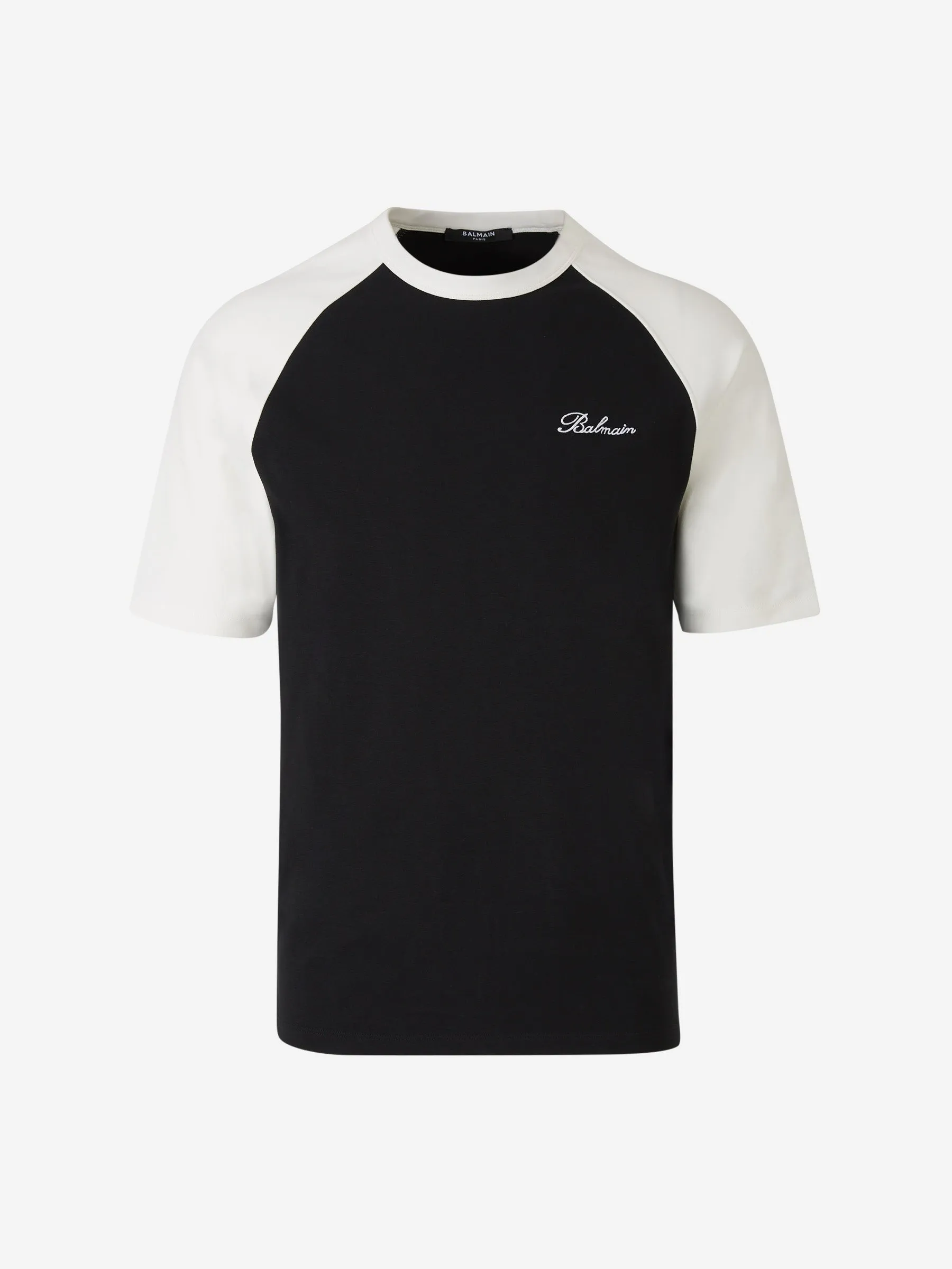 Balmain Camiseta Logo Algodón