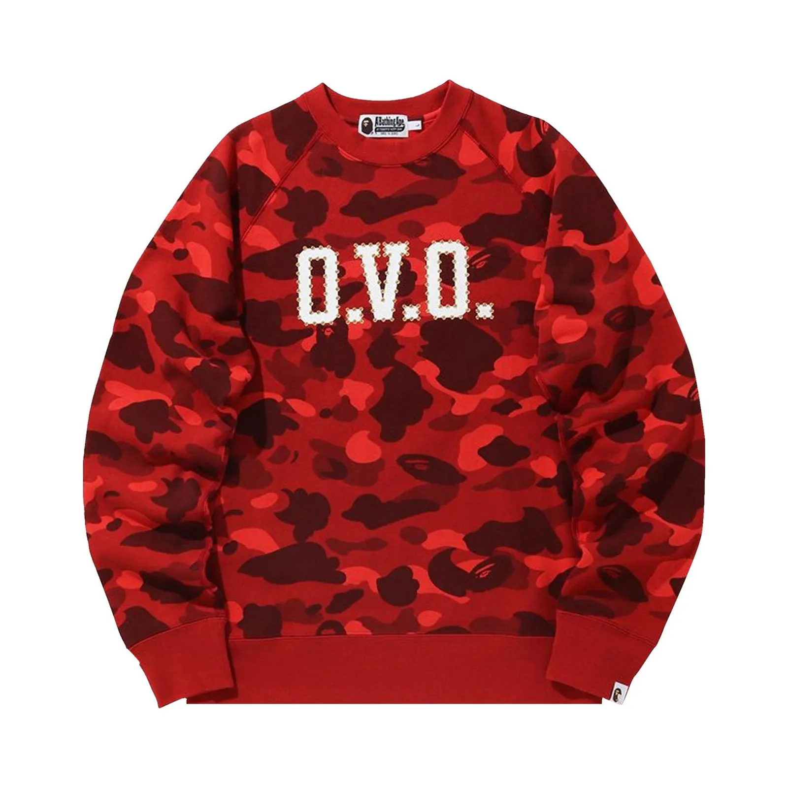 BAPE x OVO Color Camo Crewneck