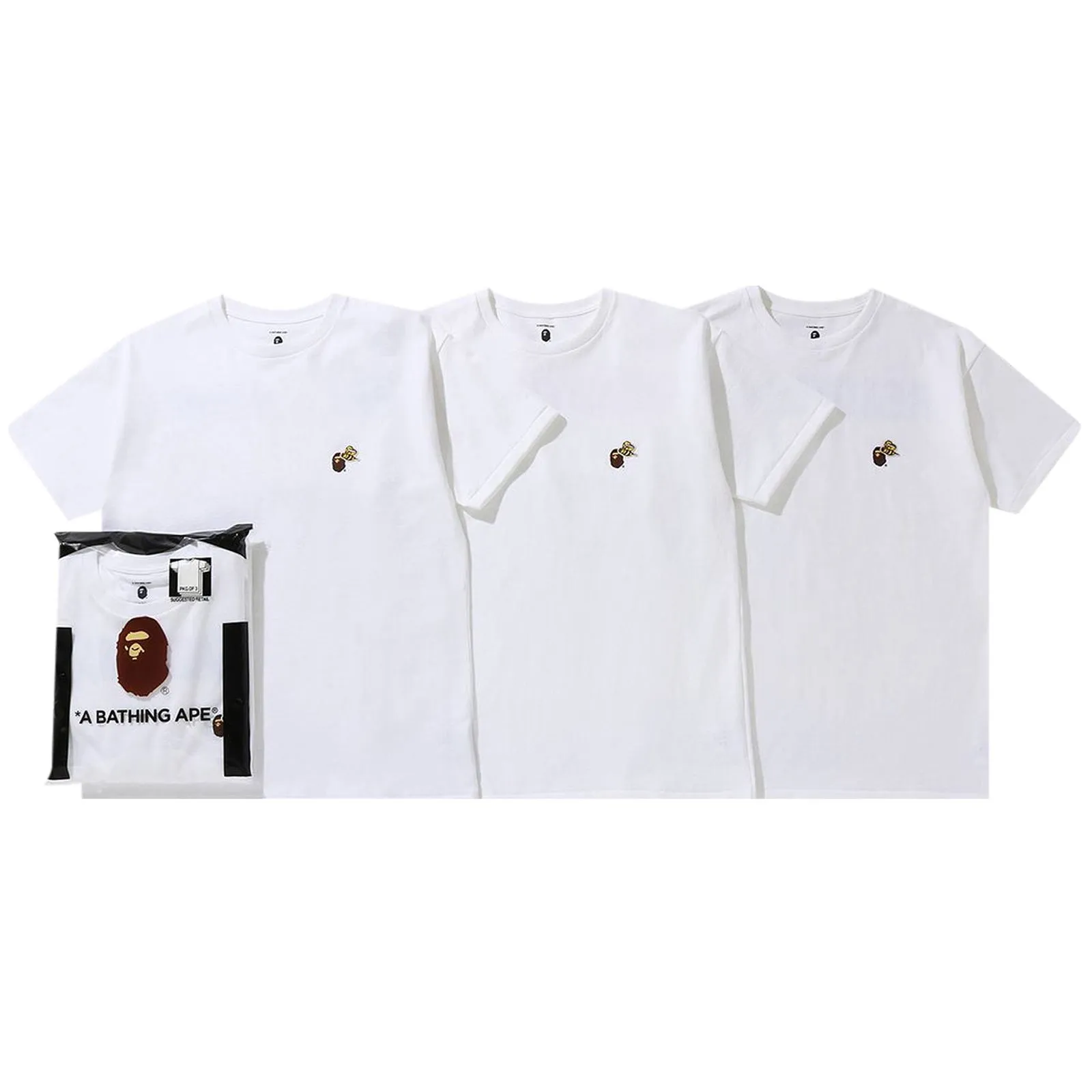 BAPE x ReadyMade 3 Pack Tee