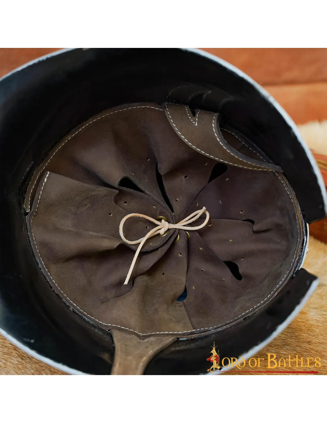 Barbuta medieval estilo Italiano siglo XV (16 g. )