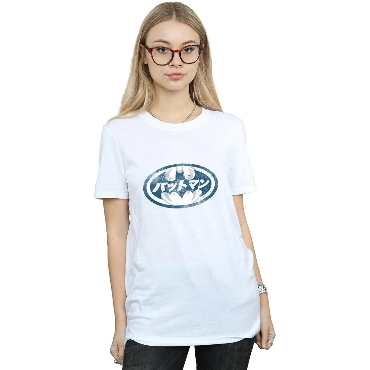 Batman Japanese Logo White
