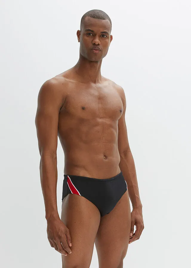 BAñADOR PARA HOMBRE CON POLIAMIDA RECICLADA NEGROROJOBLANCO