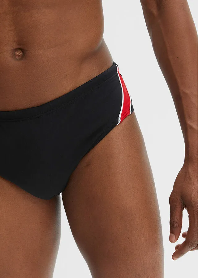 BAñADOR PARA HOMBRE CON POLIAMIDA RECICLADA NEGROROJOBLANCO