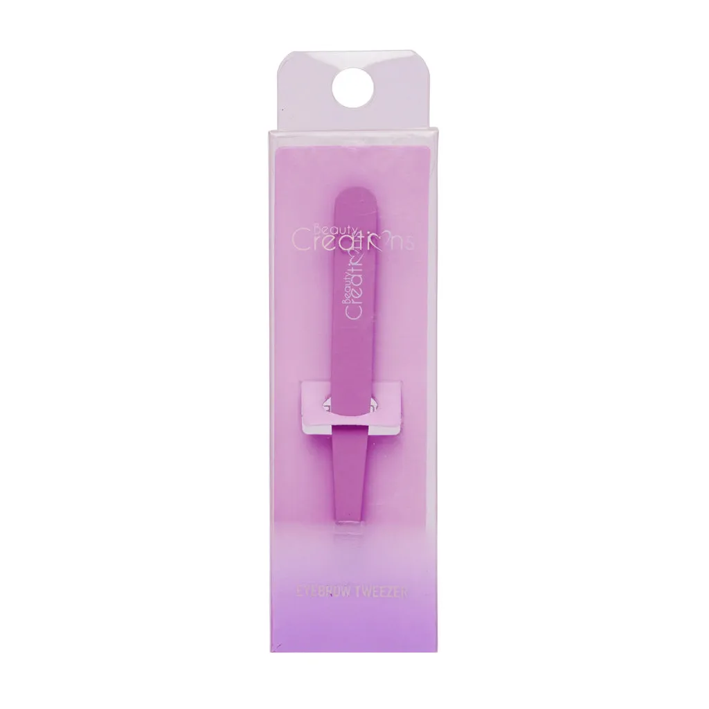 BEAUTYCREATIONS Eyebrow Tweezer Purple Pinzas para Cejas