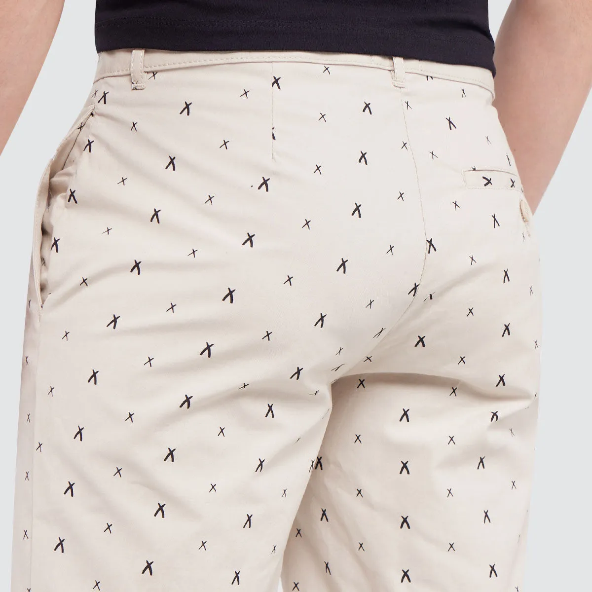 Bermuda Hombre Tejido Plano Estampado