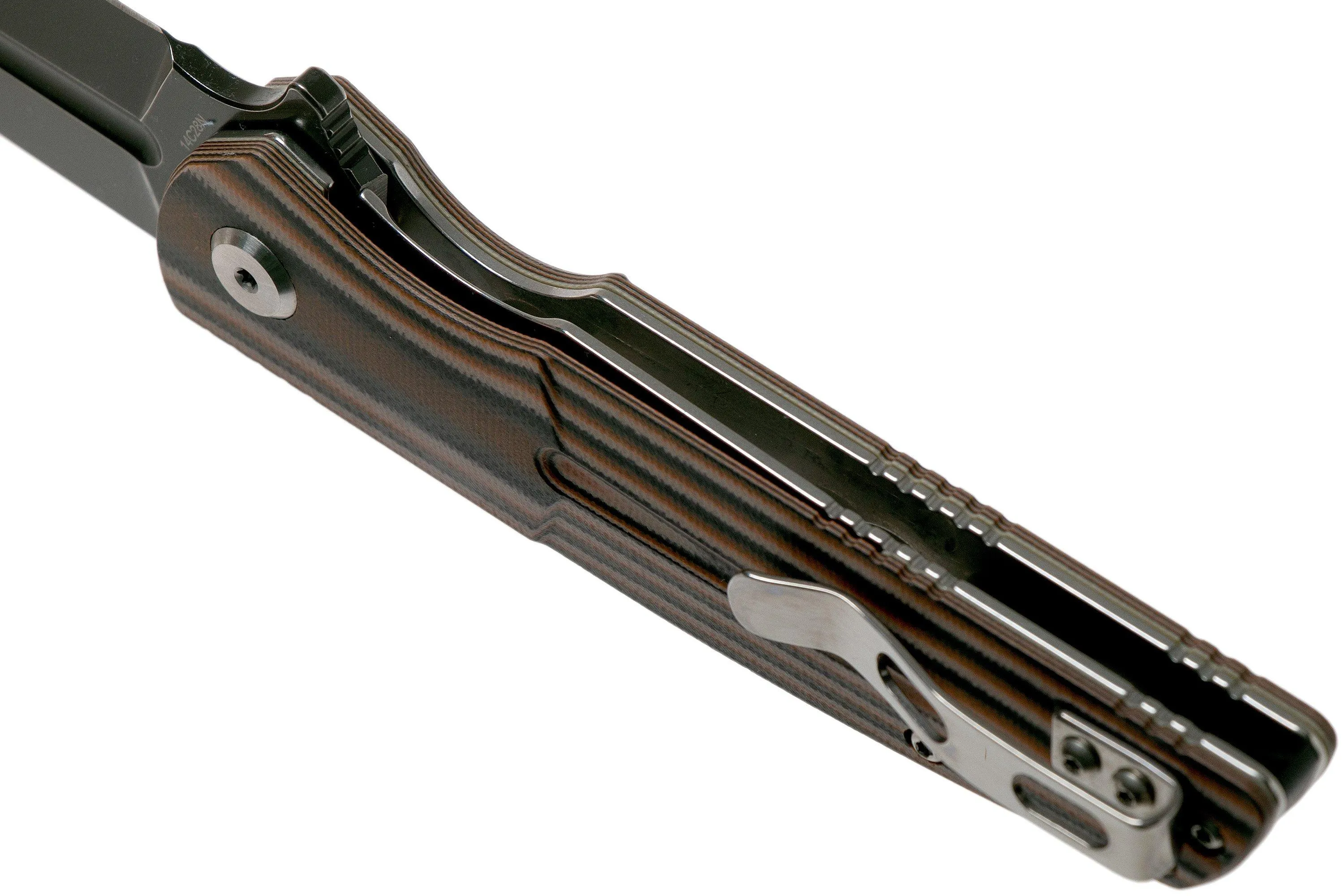 BESTECH FIN BG34C3 BLACK STONEWASHED, NEGRONARANJABEIGE G10 NAVAJA