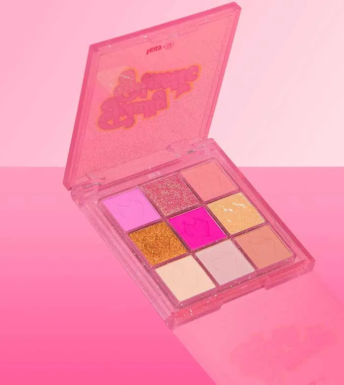 BH COSMETICS  *TOTALLY PLASTIC*  MINI PALETA DE SOMBRAS IGGY AZALEA  PINK SUNGLASSES
