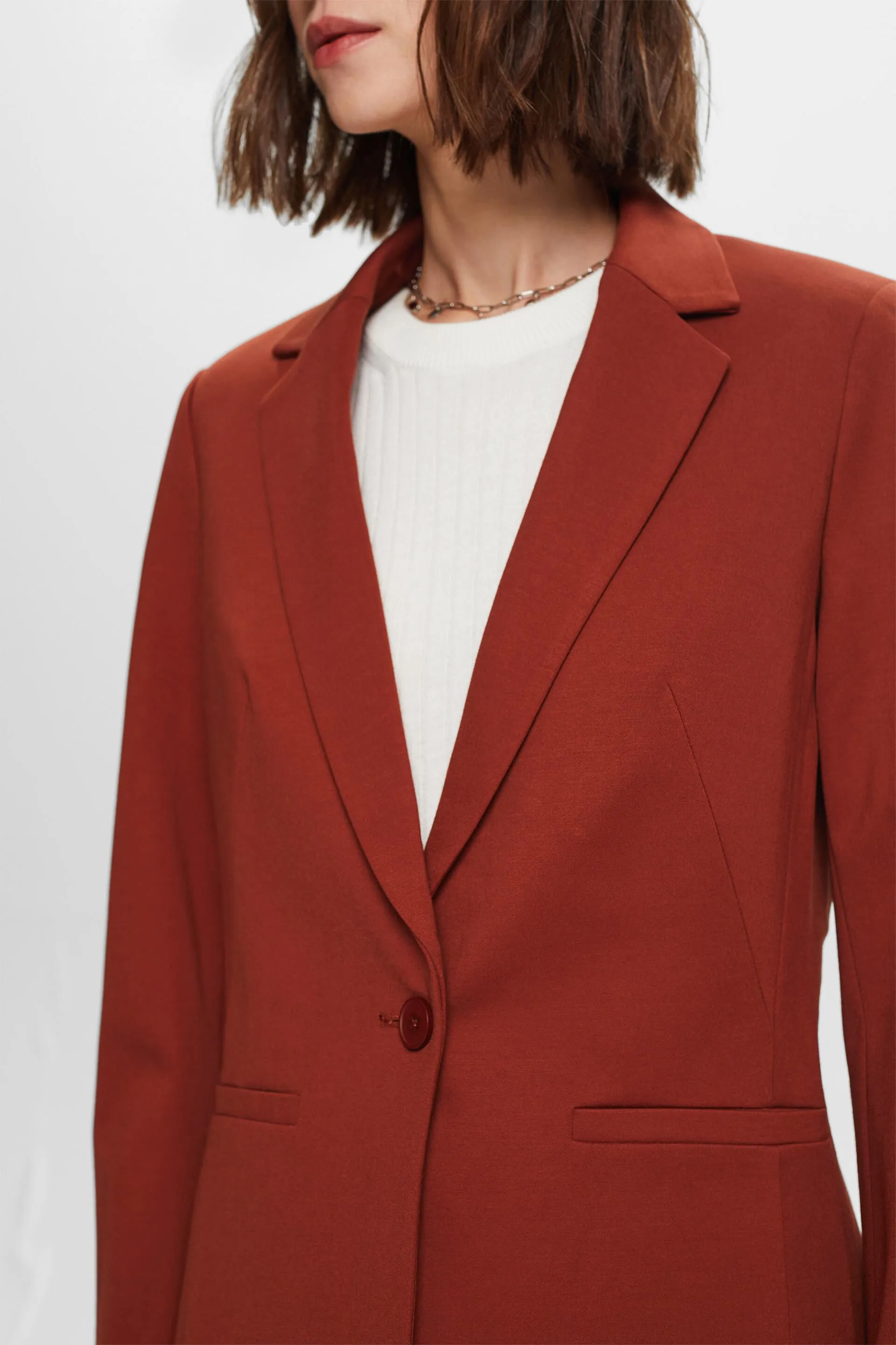 Blazer de tejido jersey de punto