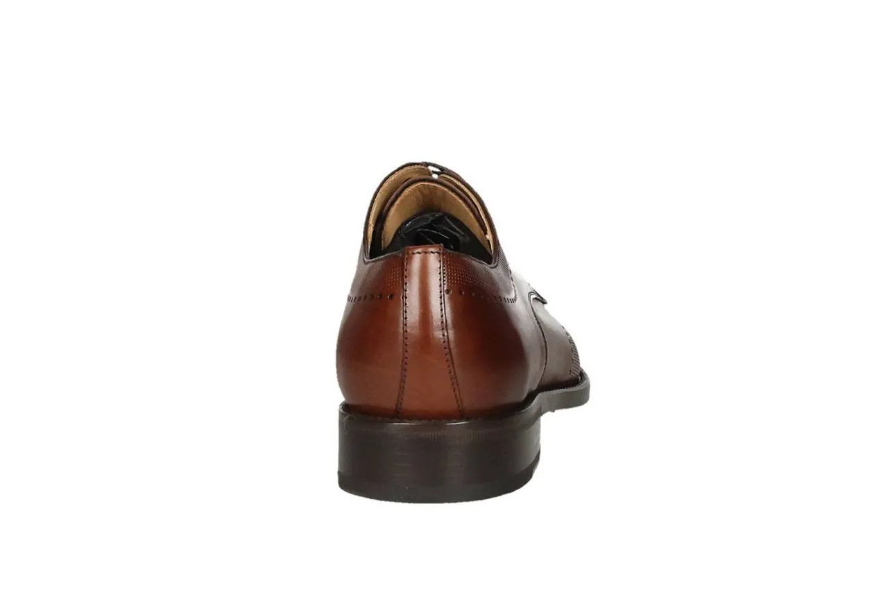 Blucher Piel Marron Pala Vega Picaditos y Cuello Piso Mixto