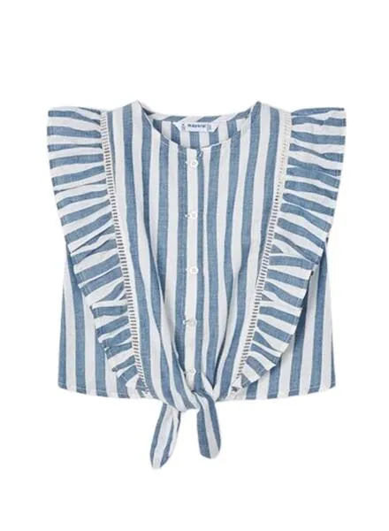 Blusa Mayoral Rayas Azul para Niña
