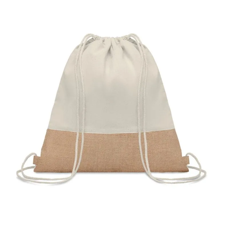 Bolsa cuerdas con yute personalizable India