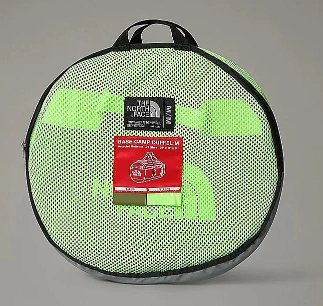 BOLSA THE NORTH FACE BASE CAMP DUFFEL M  FOREST OLIVE/SAFETY GREEN/TNF BLACK