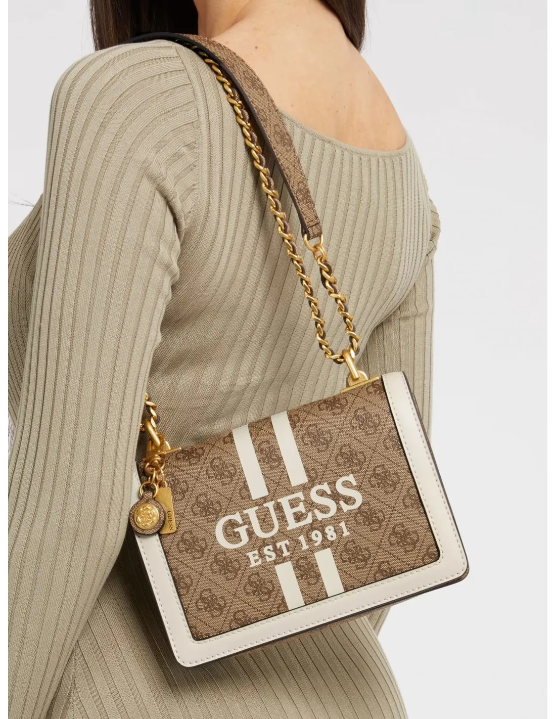 Bolso bandolera Abey con logo 4g de Guess