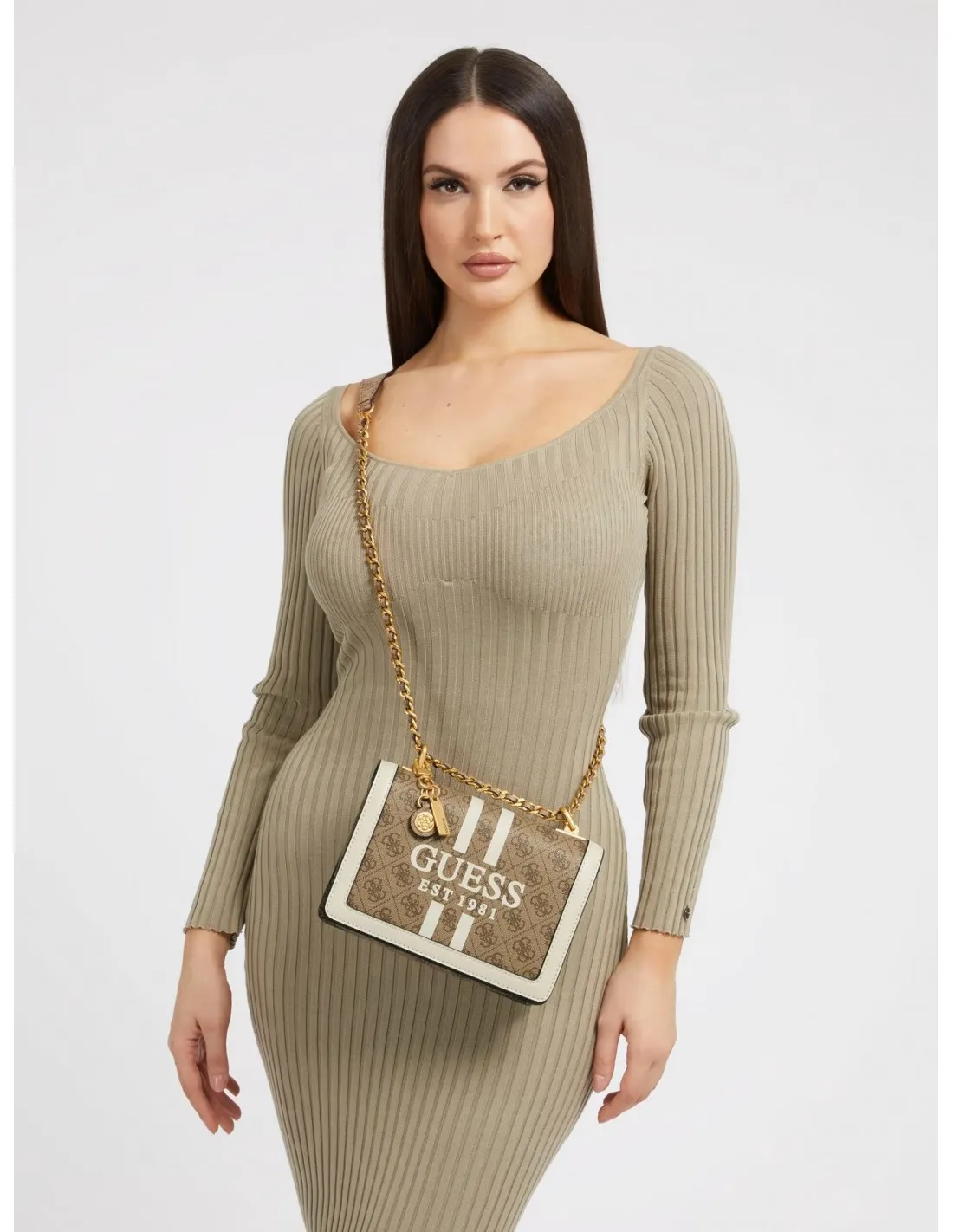 Bolso bandolera Abey con logo 4g de Guess