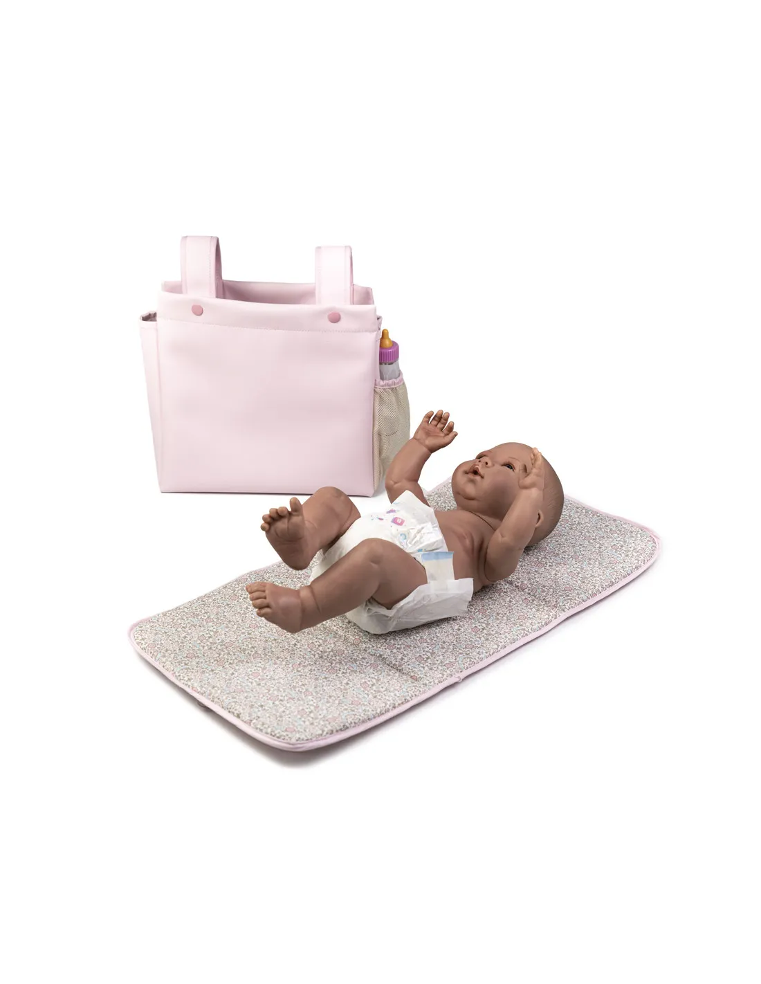 Bolso cambiador rosa para muñecas de Bebelux