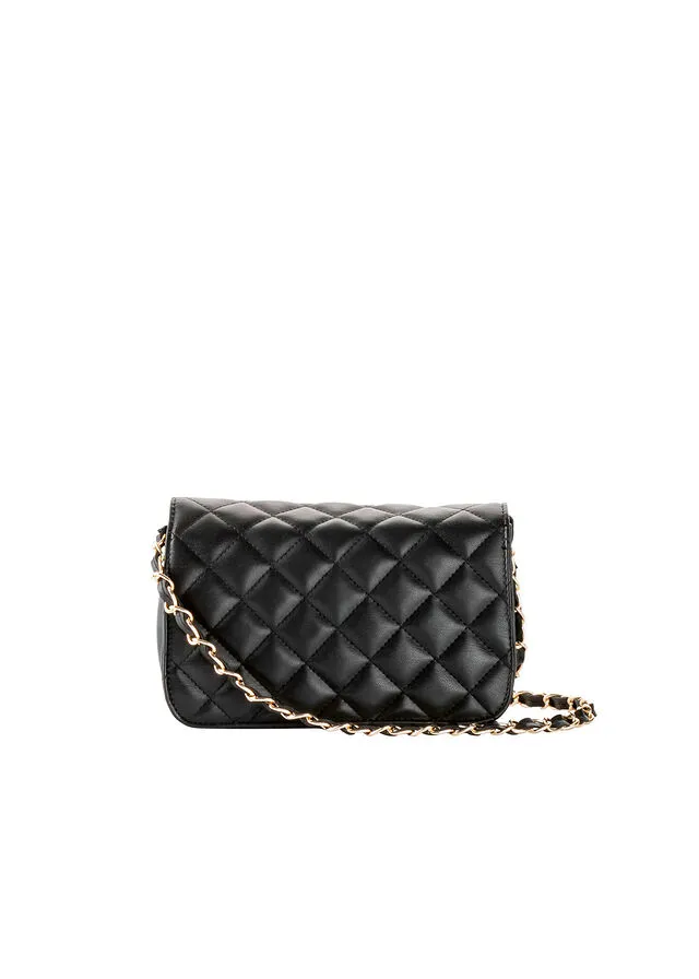 BOLSO DE ESTILO BANDOLERA NEGRODORADO