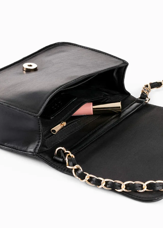 BOLSO DE ESTILO BANDOLERA NEGRODORADO