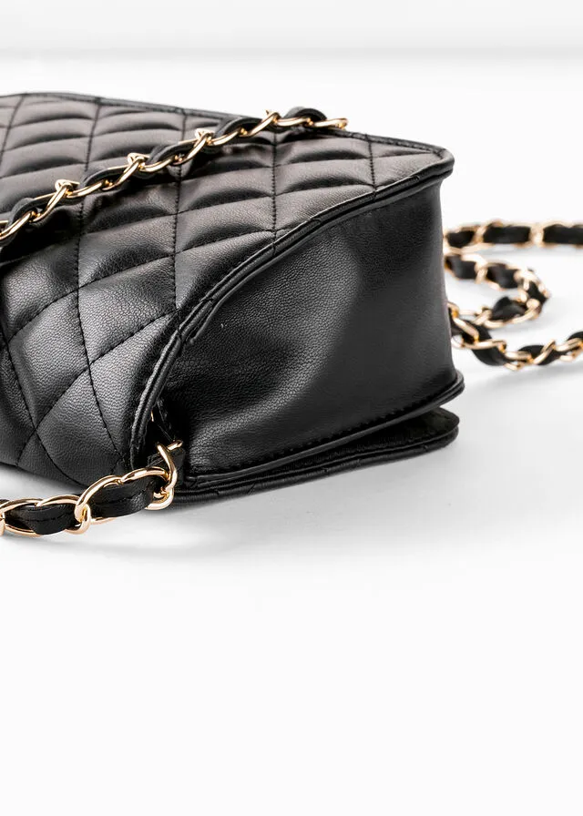 BOLSO DE ESTILO BANDOLERA NEGRODORADO