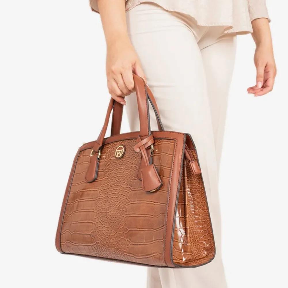 BOLSO DE MANO  MATTIES COLECCIÓN CROCO