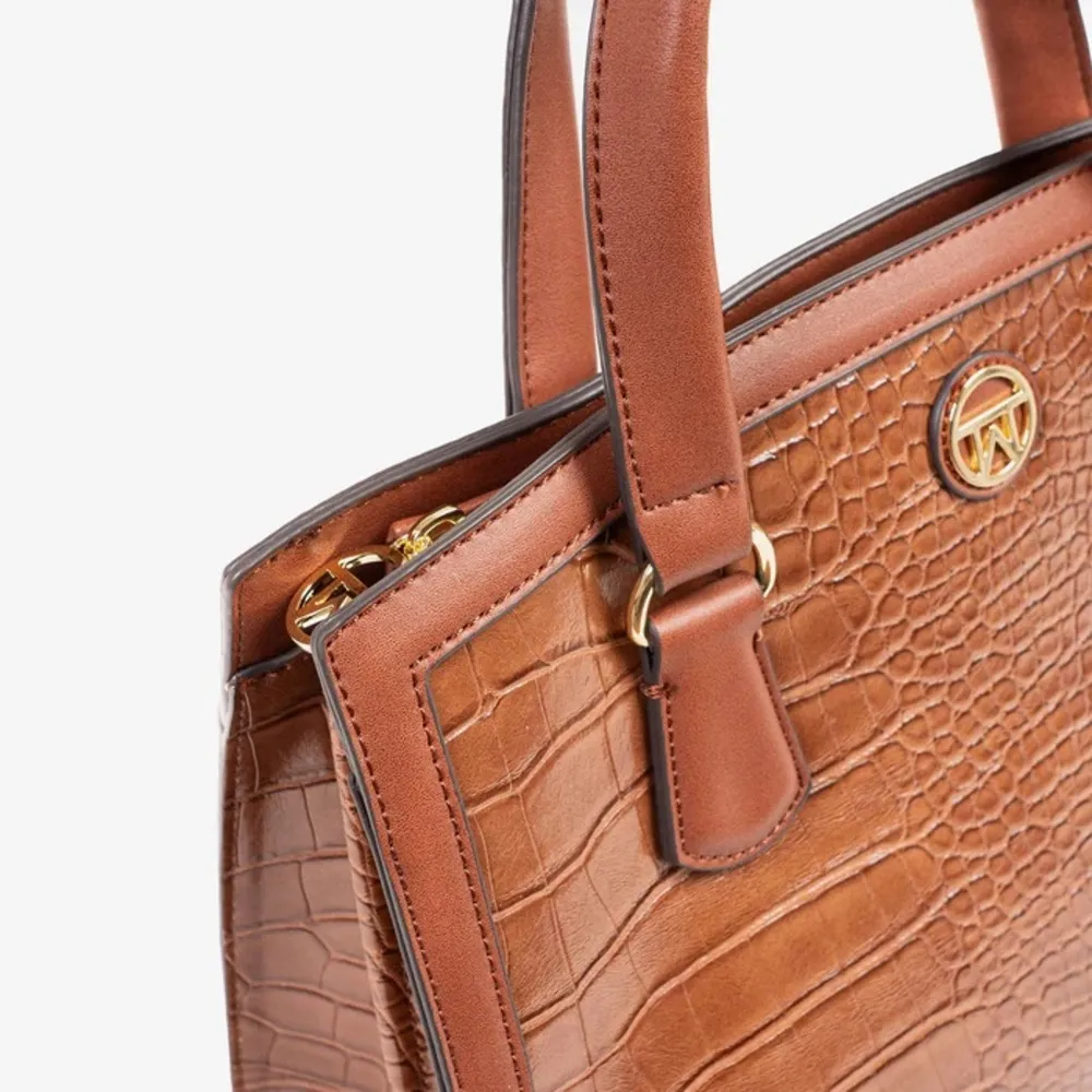 BOLSO DE MANO  MATTIES COLECCIÓN CROCO